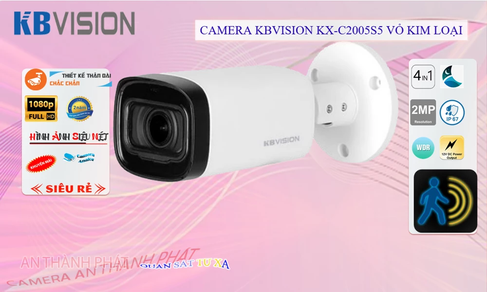 KX-C2005S5 Camera KBvision Thiết kế Đẹp KX-C2005S5 Camera KBvision Thiết kế Đẹp