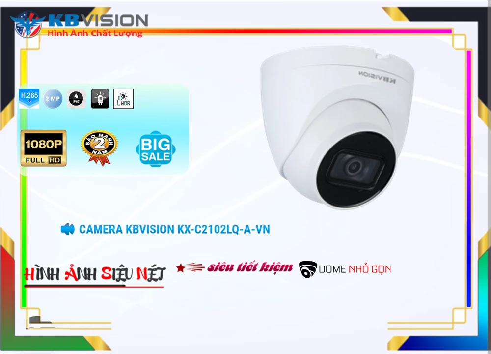 ☑ Camera KX-C2102LQ-A-VN  KBvision Tiết Kiệm