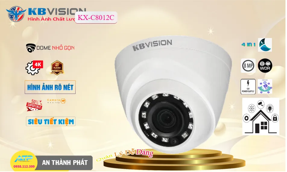 KX-C8012C KBvision Thiết kế Đẹp