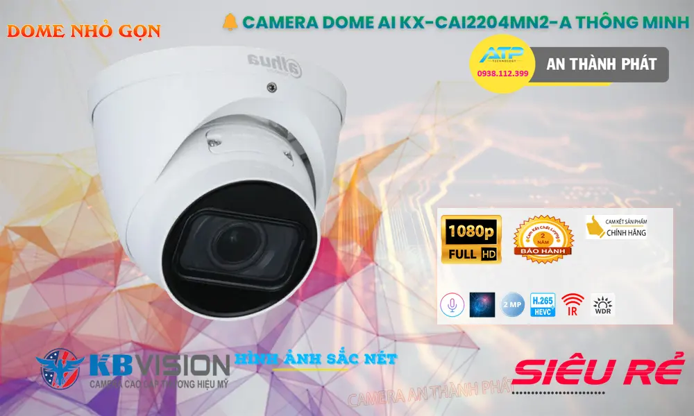 KX-CAi2204MN2-A Camera KBvision Thiết kế Đẹp KX-CAi2204MN2-A Camera KBvision Thiết kế Đẹp