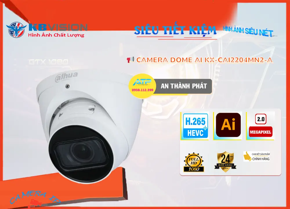 KX-CAi2204MN2-A Camera KBvision Thiết kế Đẹp KX-CAi2204MN2-A Camera KBvision Thiết kế Đẹp