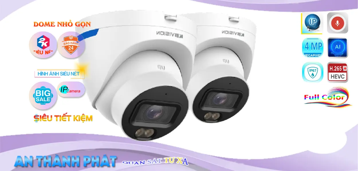 Camera IP Dome KX-CAi4004N-PRO 4MP Phát Hiện Người Camera IP Dome KX-CAi4004N-PRO 4MP Phát Hiện Người