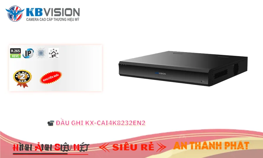 Đầu Ghi Camera KBvision KX-CAi4K8232EN2 Đầu Ghi Camera KBvision KX-CAi4K8232EN2