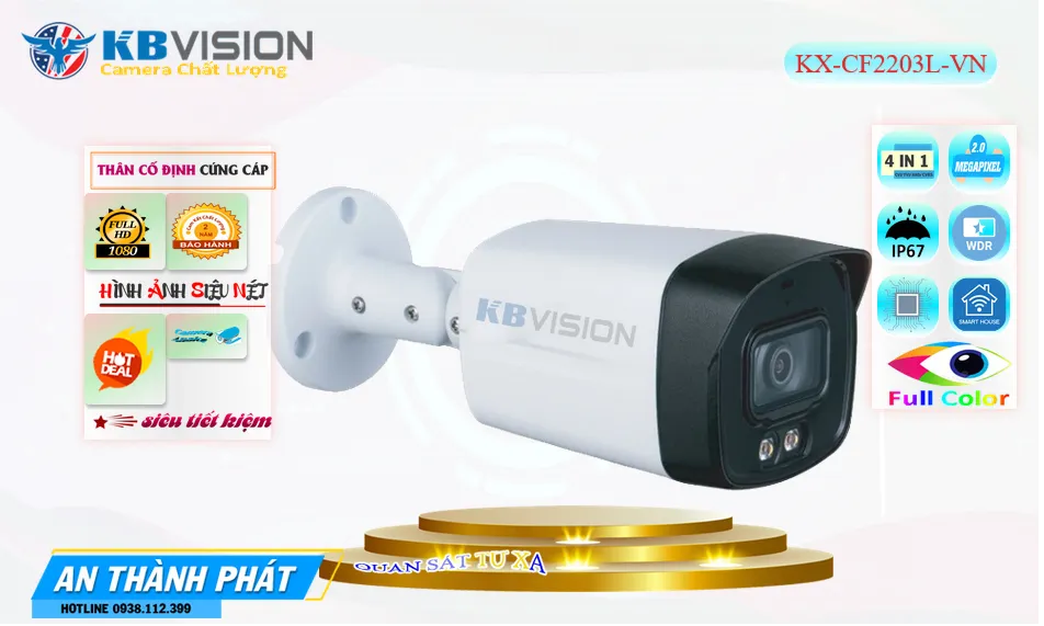 Camera KBvision Thiết kế Đẹp KX-CF2203L-VN Camera KBvision Thiết kế Đẹp KX-CF2203L-VN