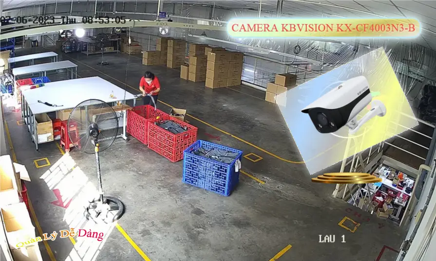 KX-CF4003N3-B Camera An Ninh Sắt Nét