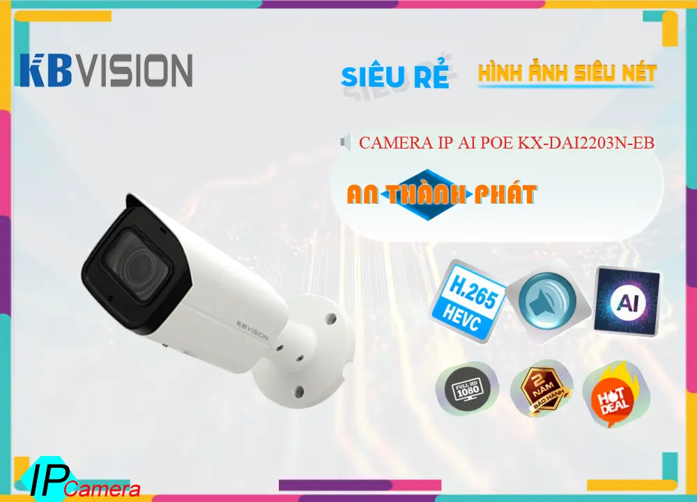 Camera KBvision KX-DAi2203N-EB Giá rẻ Camera KBvision KX-DAi2203N-EB Giá rẻ