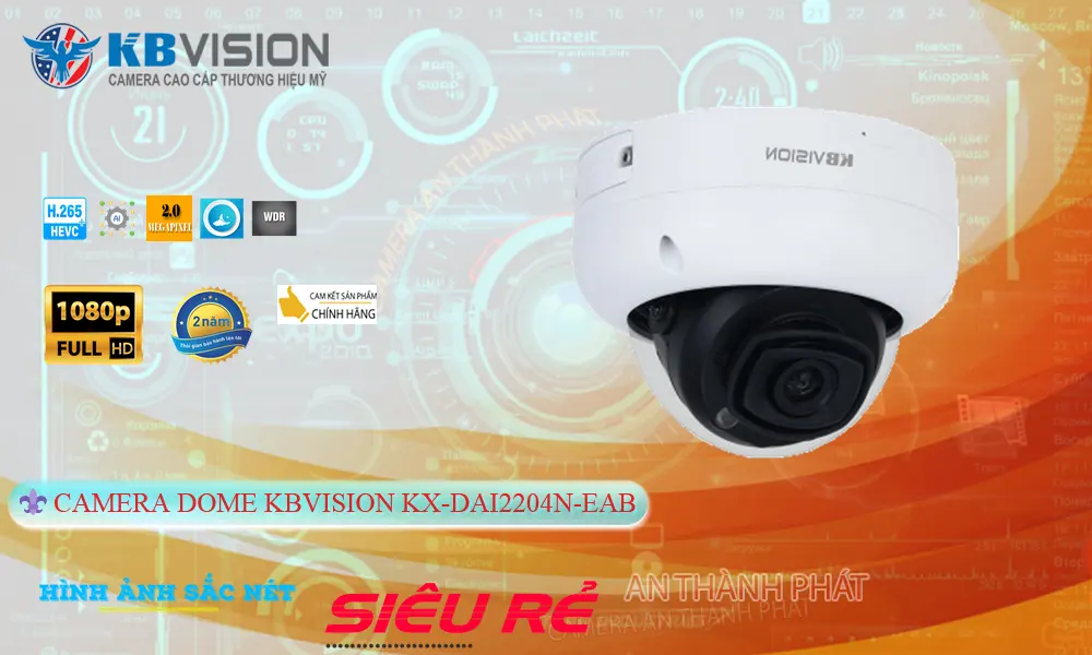 Camera  KBvision Hình Ảnh Đẹp KX-DAi2204N-EAB
