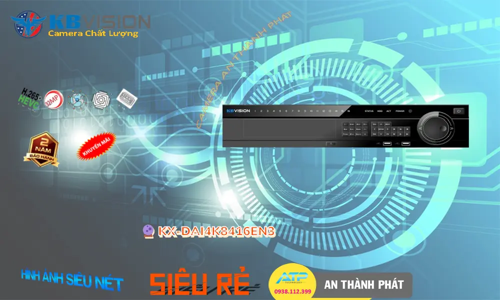 Đầu Thu KTS KBvision KX-DAi4K8416EN3 Tiết Kiệm Đầu Thu KTS KBvision KX-DAi4K8416EN3 Tiết Kiệm