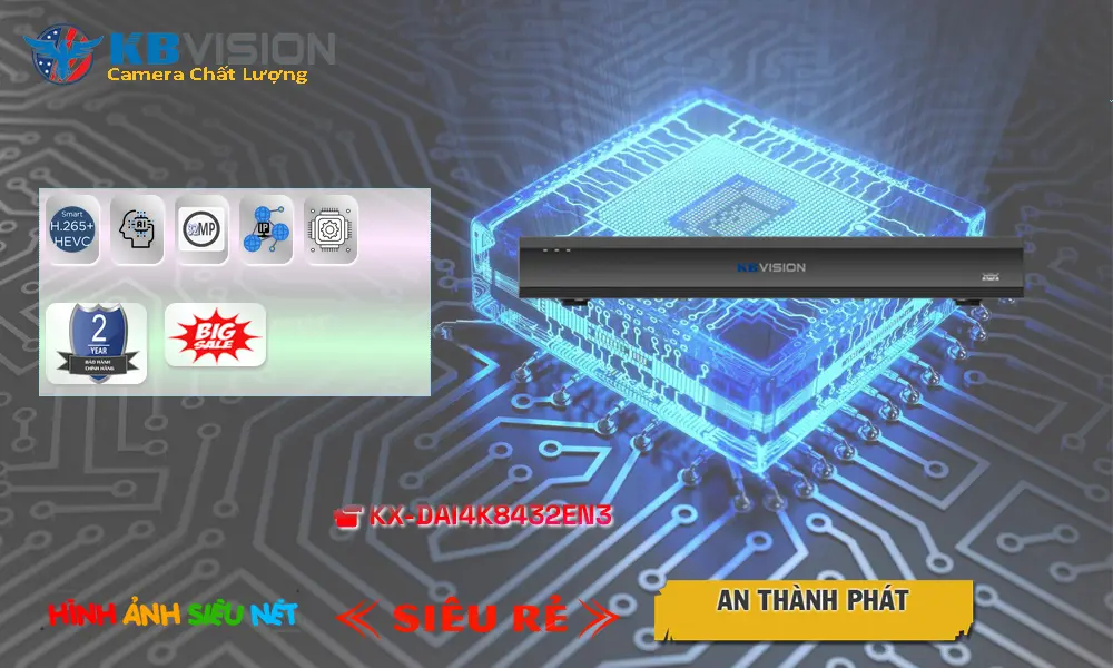 Đầu Thu KTS KBvision KX-DAi4K8432EN3 Mẫu Đẹp ✪ Đầu Thu KTS KBvision KX-DAi4K8432EN3 Mẫu Đẹp ✪