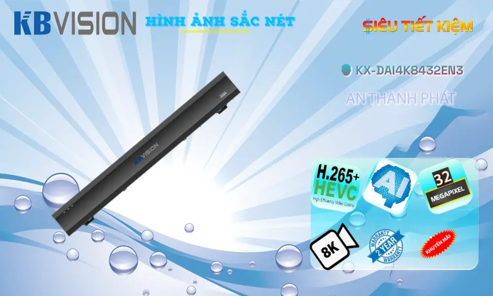 Đầu Thu KTS KBvision KX-DAi4K8432EN3 Mẫu Đẹp ✪ Đầu Thu KTS KBvision KX-DAi4K8432EN3 Mẫu Đẹp ✪