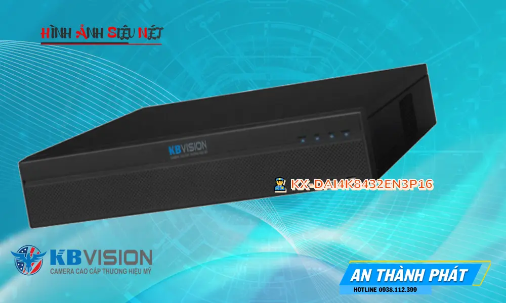 KX-DAi4K8432EN3P16 Đầu Ghi Hình Sắt Nét KX-DAi4K8432EN3P16 Đầu Ghi Hình Sắt Nét