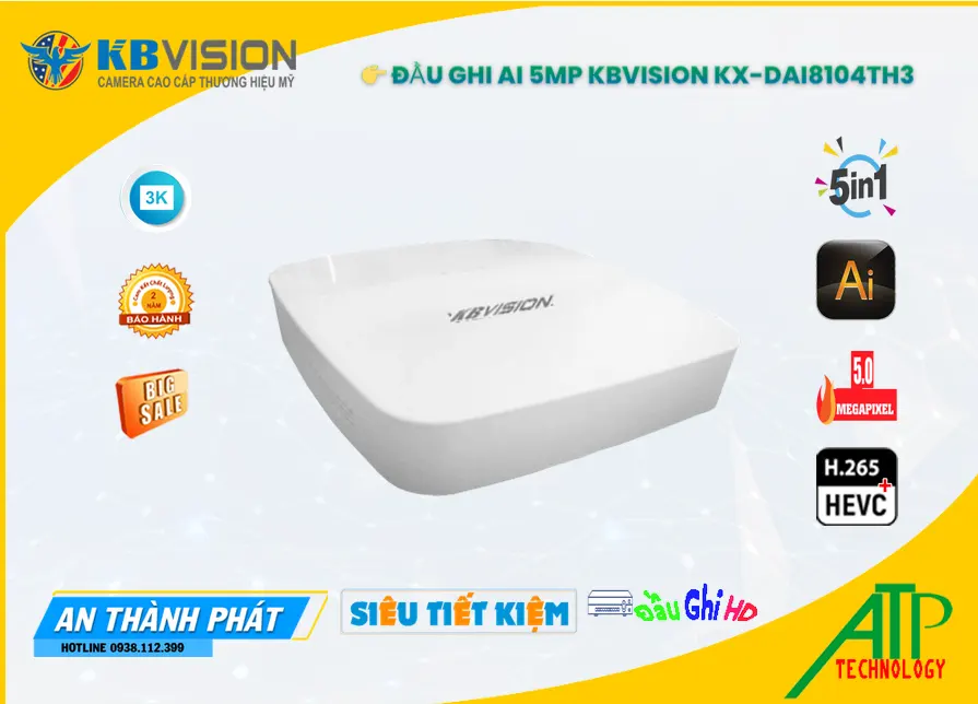 KX-DAi8104TH3 Đầu ghi Camera KBvision Giá rẻ ✪ KX-DAi8104TH3 Đầu ghi Camera KBvision Giá rẻ ✪