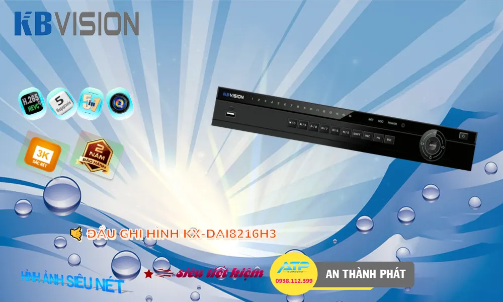 KX-DAi8216H3  KBvision Thiết kế Đẹp
