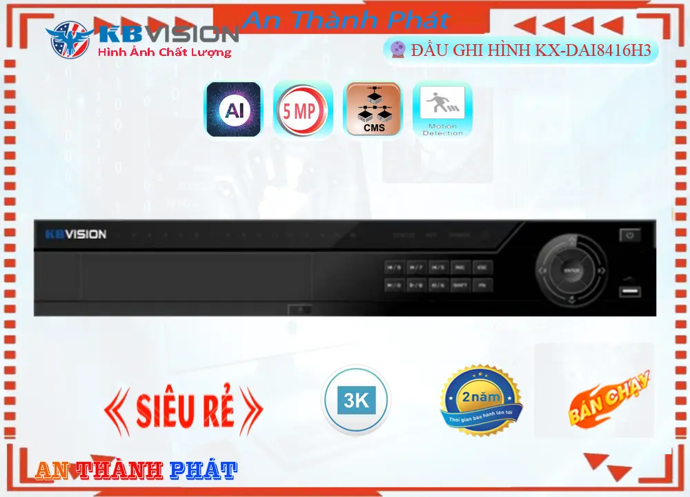 KX-DAi8416H3 KBvision Thiết kế Đẹp KX-DAi8416H3 KBvision Thiết kế Đẹp