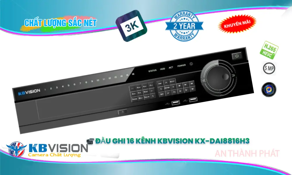 KX-DAi8816H3 Đầu ghi Camera KBvision Giá rẻ KX-DAi8816H3 Đầu ghi Camera KBvision Giá rẻ