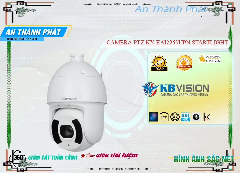 KX-EAi2259UPN Camera Sắt Nét KBvision KX-EAi2259UPN Camera Sắt Nét KBvision