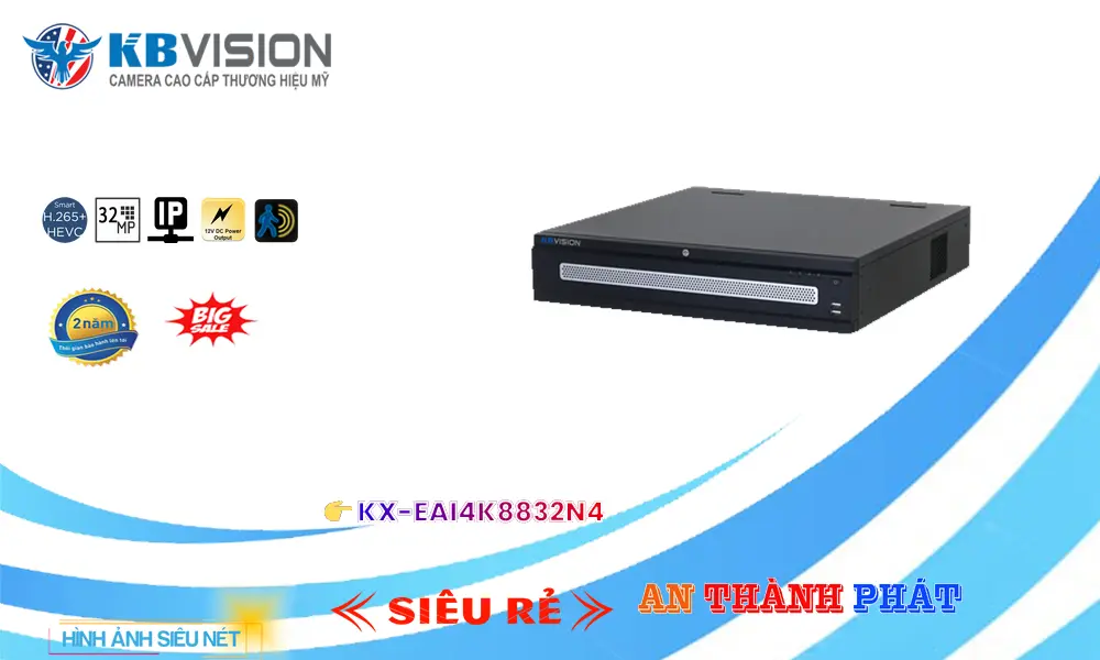 KX-EAi4K8832N4 Đầu ghi Camera KBvision Giá rẻ ❂ KX-EAi4K8832N4 Đầu ghi Camera KBvision Giá rẻ ❂