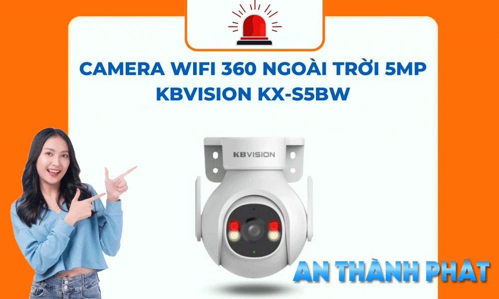 camera kbvision báo động còi đèn KX-S5BW