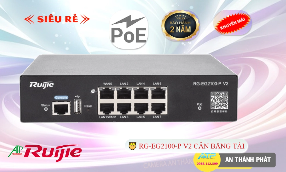 Bộ Quản Lý Mạng  RG-EG2100-P v2 Hãng Ruijie