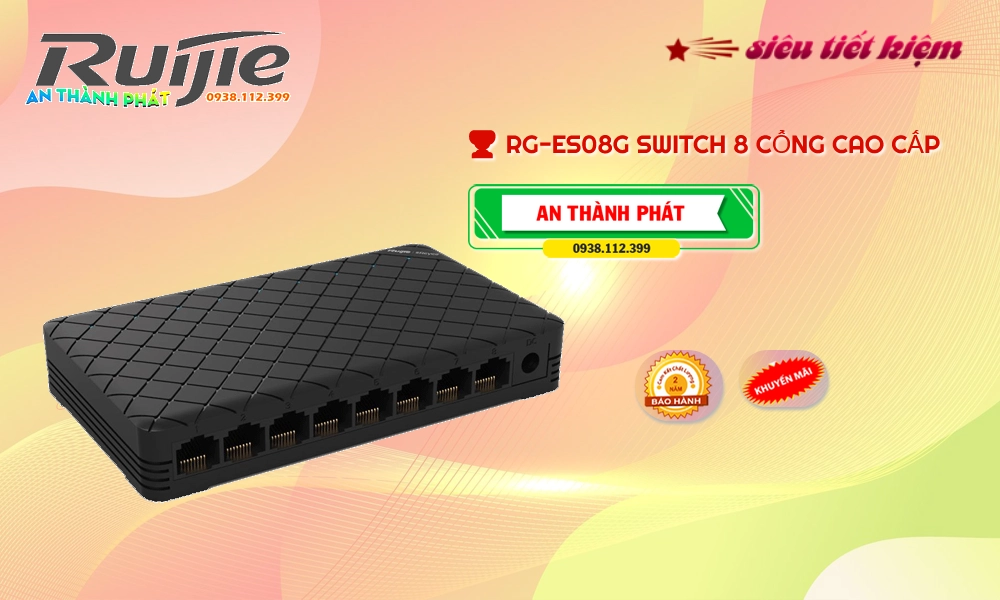 Bộ chia mạng  RG-ES08G Hãng Ruijie