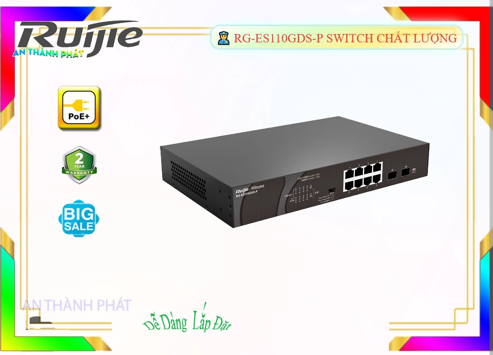 Hãng Hikvision RG-ES110GDS-P Hãng Hikvision RG-ES110GDS-P