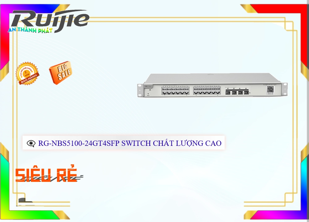 RG-NBS5100-24GT4SFP Modum Mạng Hãng Ruijie RG-NBS5100-24GT4SFP Modum Mạng Hãng Ruijie