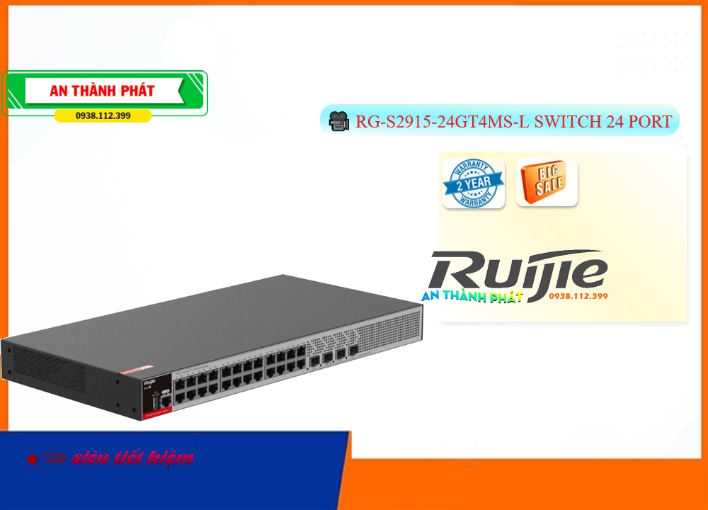 Bộ chia mạng RG-S2915-24GT4MS-L Bộ chia mạng RG-S2915-24GT4MS-L