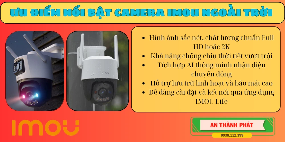 ưu điểm camera quan sát imou ngoài trời chất lượng cao 