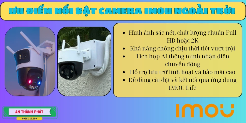 ưu điểm camera quan sát imou ngoài trời chuyên dụng