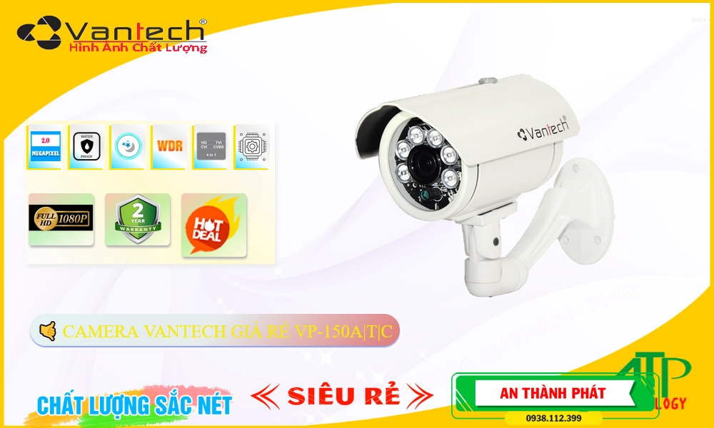 Camera VanTech VP-150A|T|C Mẫu Đẹp Camera VanTech VP-150A|T|C Mẫu Đẹp