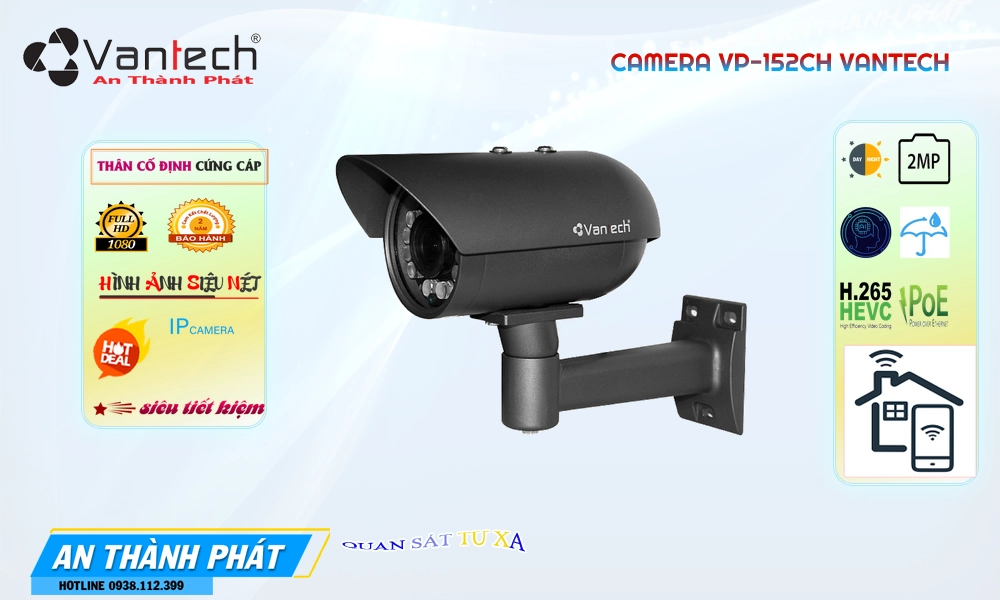 Camera VP-152CH IP POE