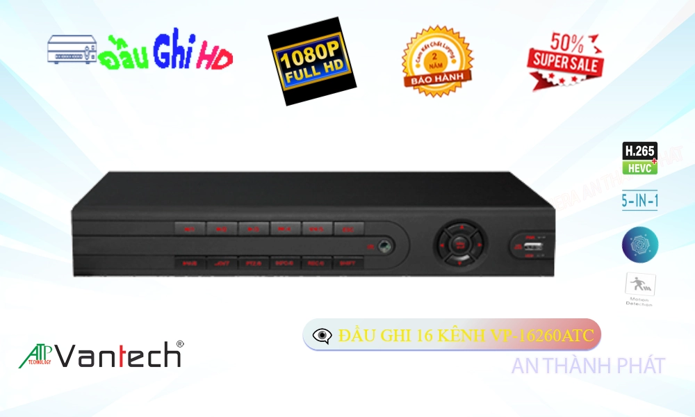 Đầu Ghi VanTech Chất Lượng VP-16260ATC