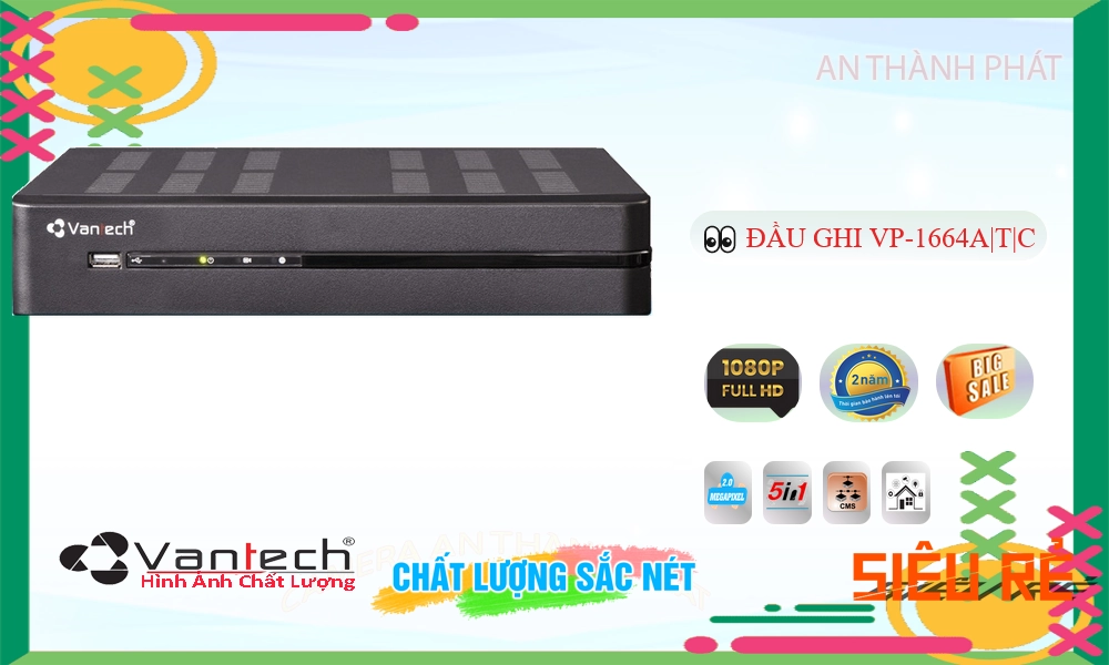 Đầu Thu VP-1664A|T|C Đầu Thu VP-1664A|T|C