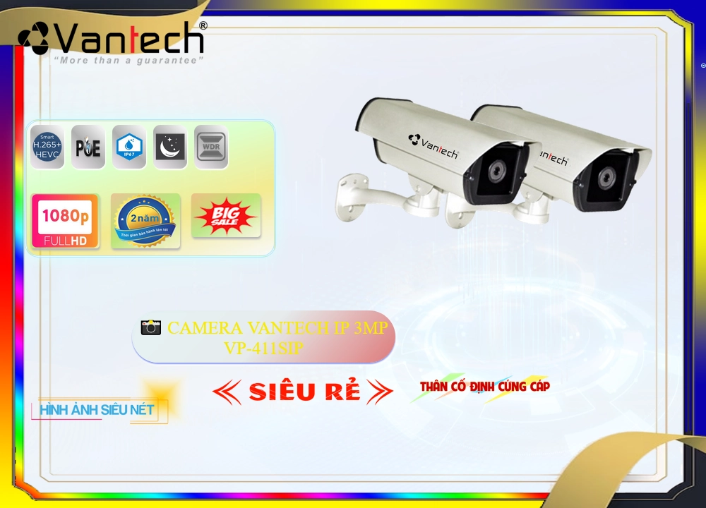 Camera VanTech VP-411SIP Tiết Kiệm