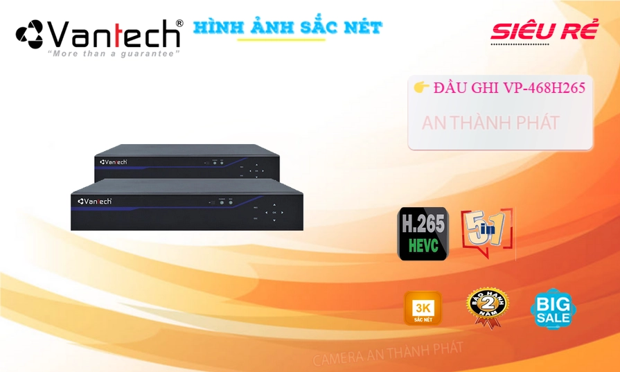 VP-468H265 Đầu Thu Vantech