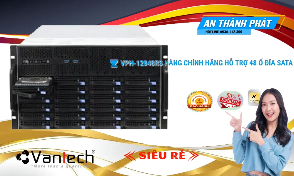 Đầu ghi VanTech VPH-12848RS Sắt Nét ✪ Đầu ghi VanTech VPH-12848RS Sắt Nét ✪