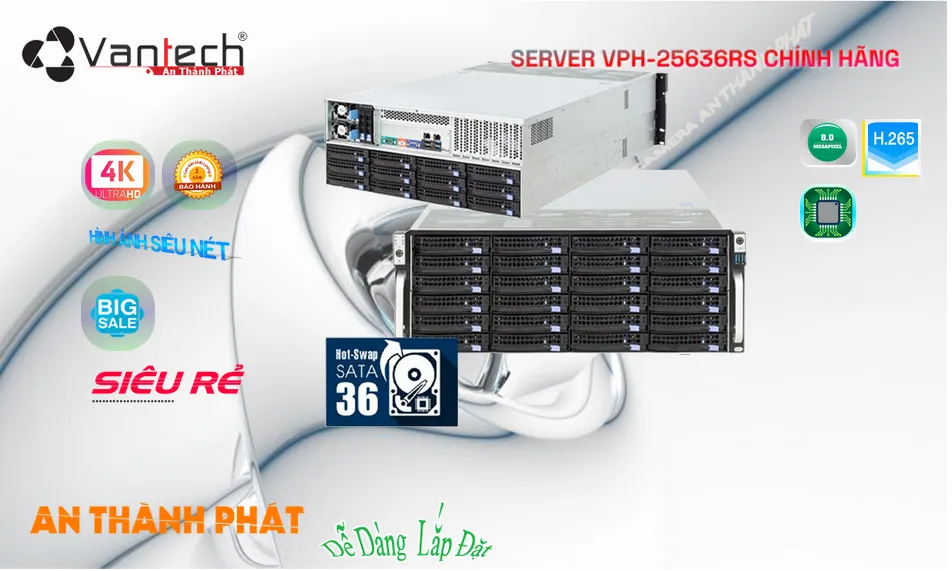 Đầu Ghi Camera VPH-25636RS VanTech Giá rẻ Đầu Ghi Camera VPH-25636RS VanTech Giá rẻ