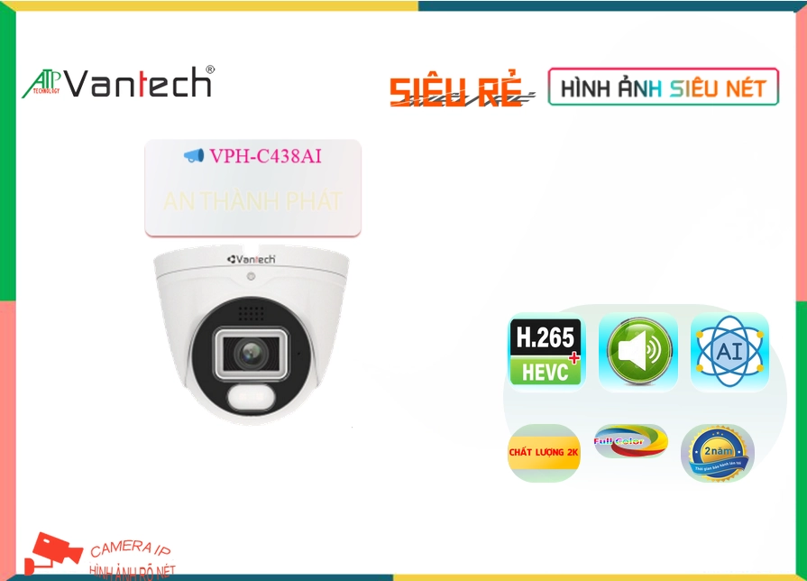 Camera VanTech VPH-C438AI Tiết Kiệm Camera VanTech VPH-C438AI Tiết Kiệm