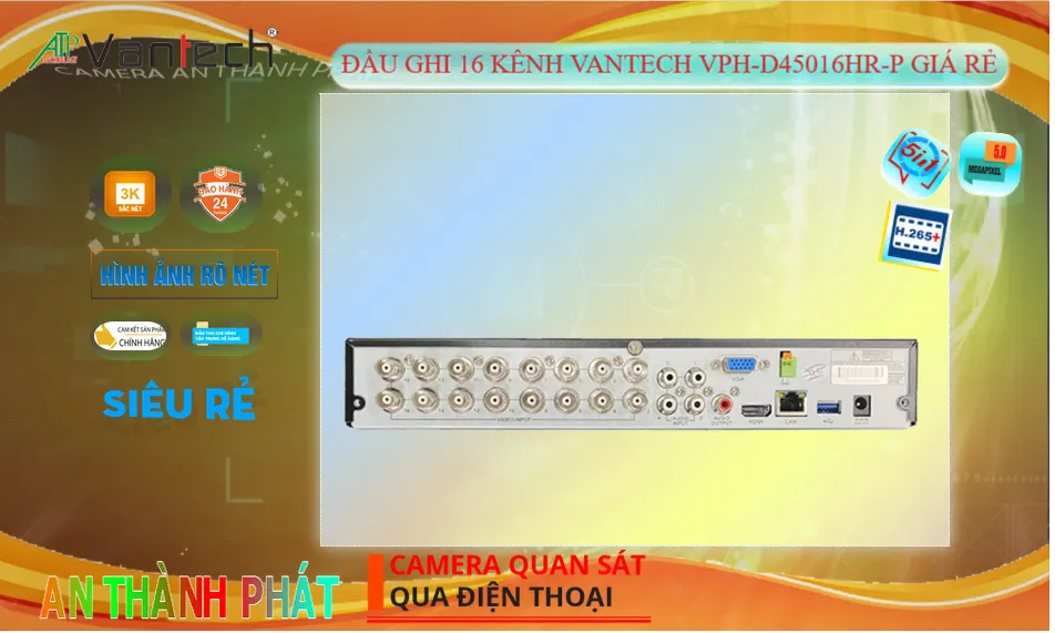 Đầu Ghi VPH-D45016HR-P Thiết kế Đẹp Đầu Ghi VPH-D45016HR-P Thiết kế Đẹp