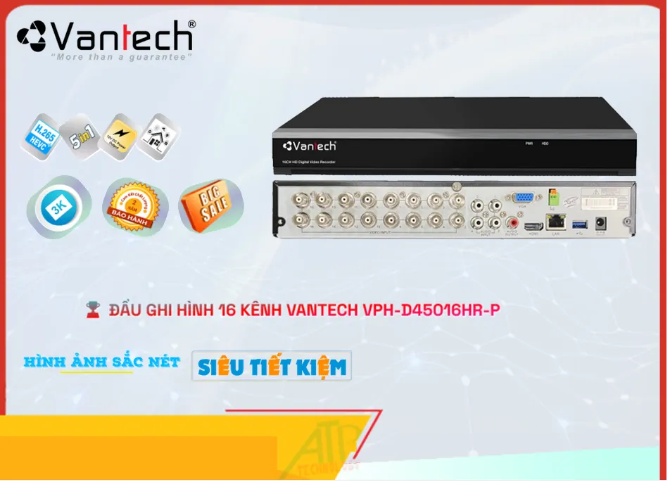 Đầu Ghi VPH-D45016HR-P Thiết kế Đẹp Đầu Ghi VPH-D45016HR-P Thiết kế Đẹp
