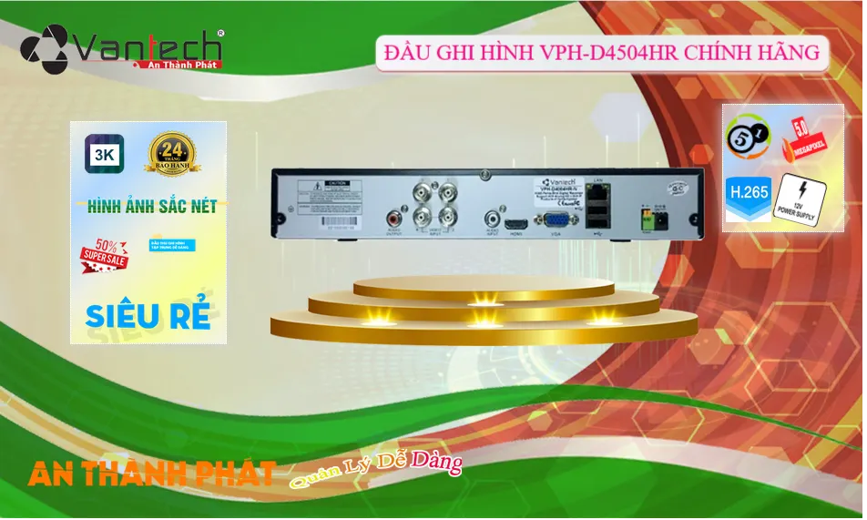 Đầu Thu KTS VanTech VPH-D4504HR Giá rẻ Đầu Thu KTS VanTech VPH-D4504HR Giá rẻ