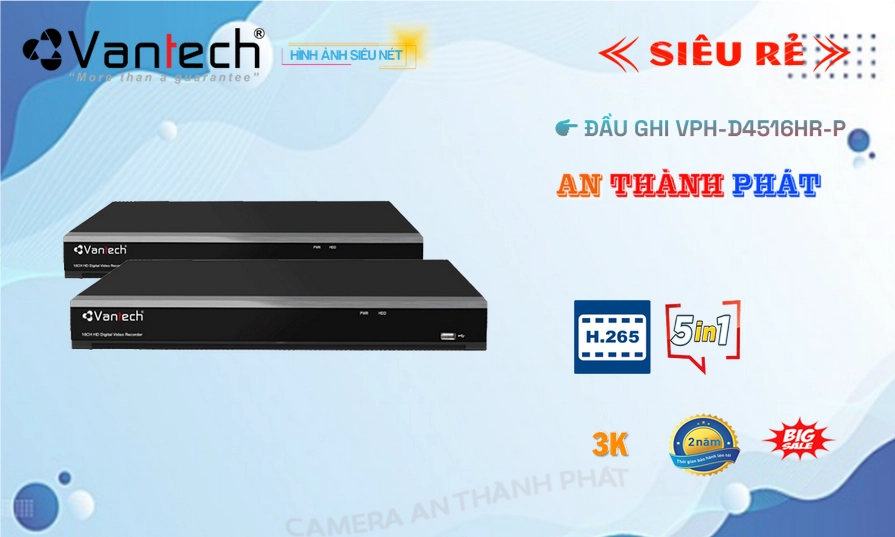 ✲  Đầu Ghi VanTech Chất Lượng VPH-D4516HR-P