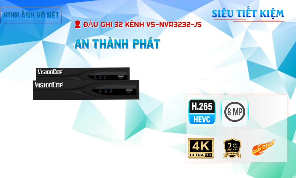 Đầu Ghi Visioncop VS-NVR3232-JS Đầu Ghi Visioncop VS-NVR3232-JS