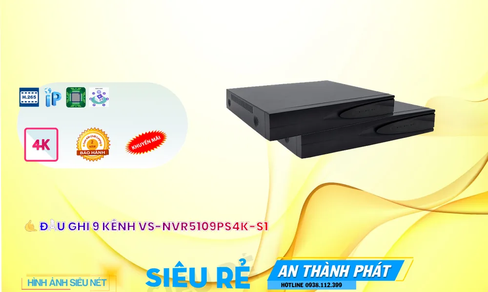Đầu Ghi Visioncop VS-NVR5109PS4K-S1