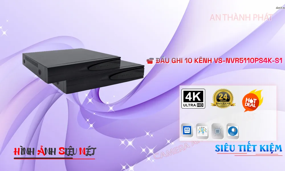 Đầu Ghi Visioncop VS-NVR5110PS4K-S1 Đầu Ghi Visioncop VS-NVR5110PS4K-S1