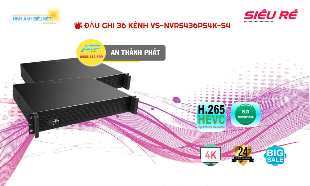 Đầu Ghi Visioncop VS-NVR5436PS4K-S4 Đầu Ghi Visioncop VS-NVR5436PS4K-S4