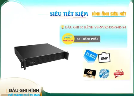 Đầu Ghi Visioncop VS-NVR5436PS4K-S4 Đầu Ghi Visioncop VS-NVR5436PS4K-S4