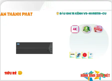 Đầu Ghi Visioncop VS-NVR8116-CU Đầu Ghi Visioncop VS-NVR8116-CU