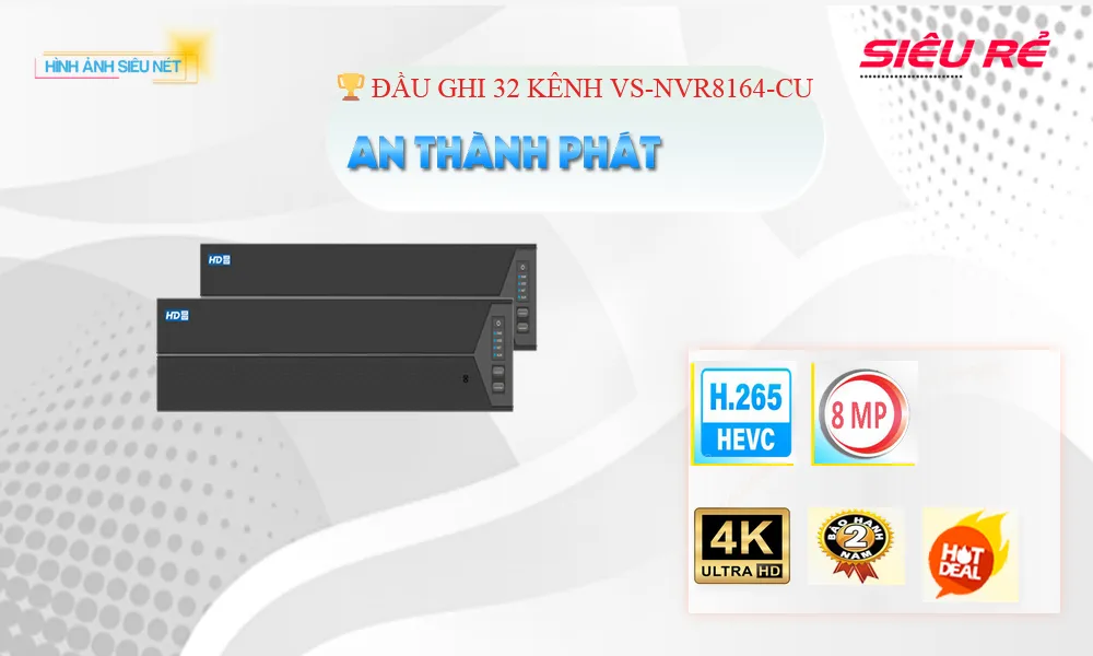 Đầu Ghi Visioncop VS-NVR8164-CU Đầu Ghi Visioncop VS-NVR8164-CU