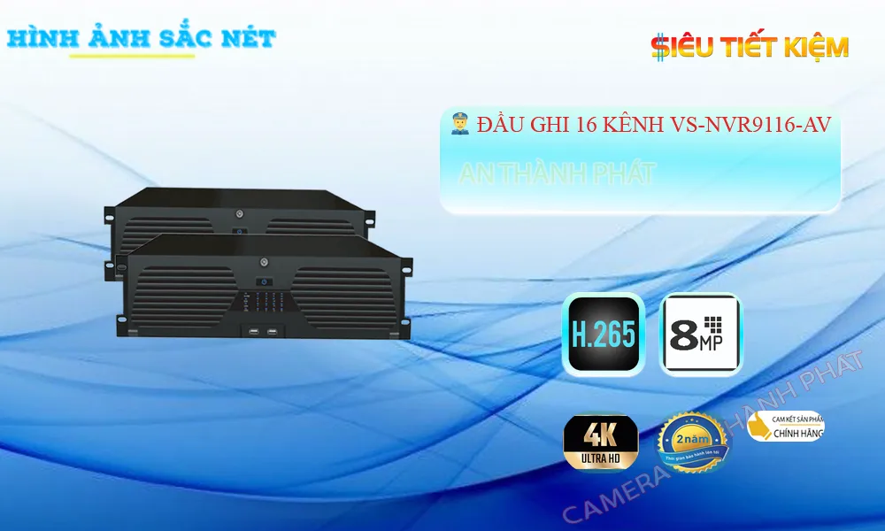 Đầu Ghi Visioncop VS-NVR9116-AV Đầu Ghi Visioncop VS-NVR9116-AV